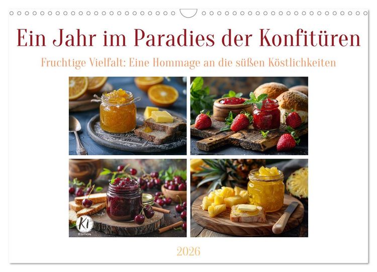 Produktbild: Ein Jahr im Paradies der Konfit&uuml;ren (Wandkalender 2026 DIN A3 quer), CALVENDO Monatskalender