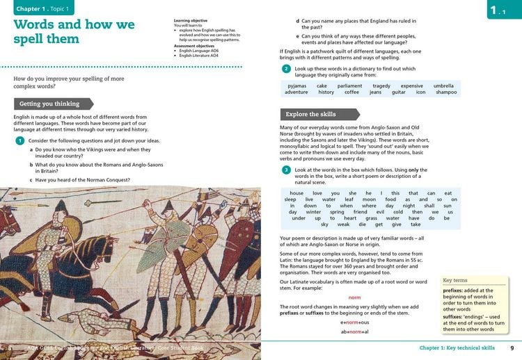 Produktbild: AQA GCSE ENGLISH LANGUAGE AND ENGLISH LITERATURE: CORE STUDENT BOOK