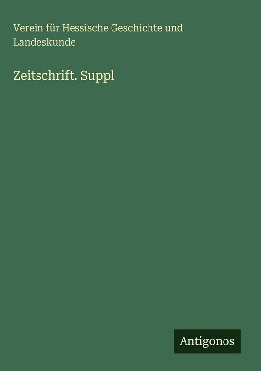 Produktbild: Zeitschrift. Suppl