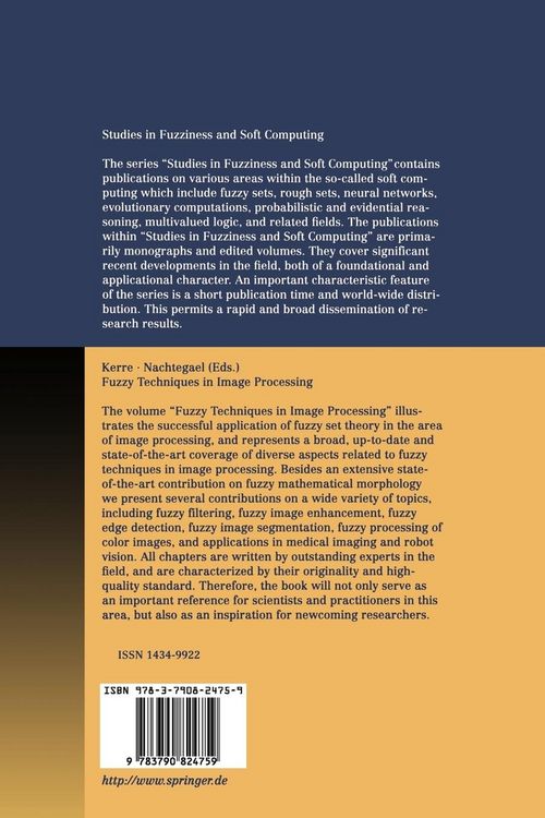 Produktbild: Fuzzy Techniques in Image Processing