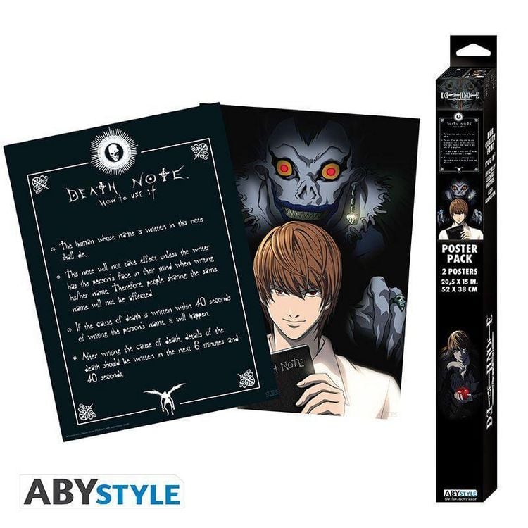 Produktbild: DEATH NOTE - Set 2 Chibi Posters - Light & Death Note (52x38) x4