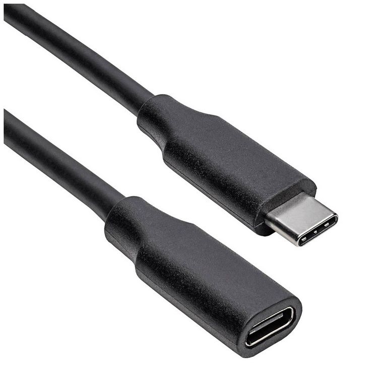Produktbild: Akyga USB-Kabel USB-C&reg; Stecker, USB-C&reg; Buchse 0.30m Schwarz AK-USB-32