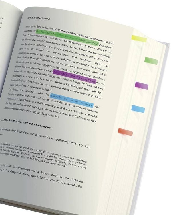 Produktbild: Sigel Haftmarker HN617 Gr&uuml;n, Blau, Violett, Gelb, Orange