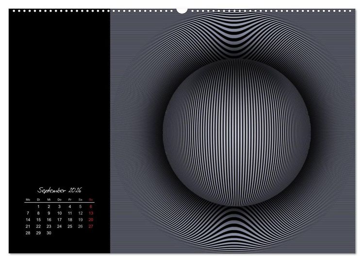 Produktbild: Schwarz trifft Wei&szlig; (Wandkalender 2026 DIN A2 quer), CALVENDO Monatskalender