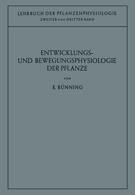 Produktbild: Entwicklungs- und Bewegungsphysiologie der Pflanze