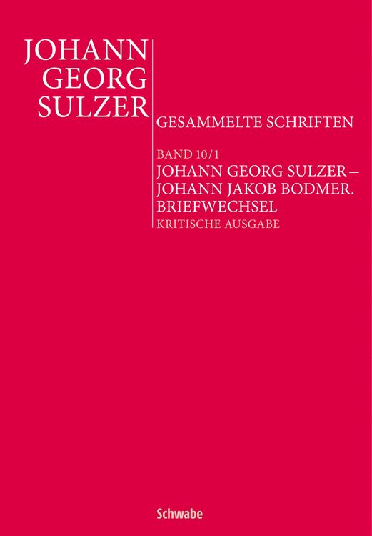 Produktbild: Johann Georg Sulzer - Johann Jakob Bodmer