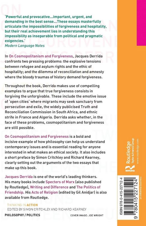 Produktbild: On Cosmopolitanism and Forgiveness