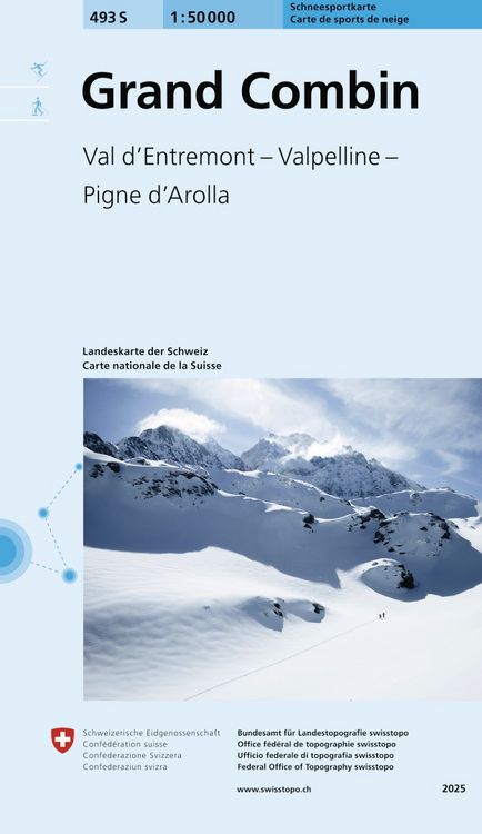 Produktbild: 493S Grand Combin Schneesportkarte