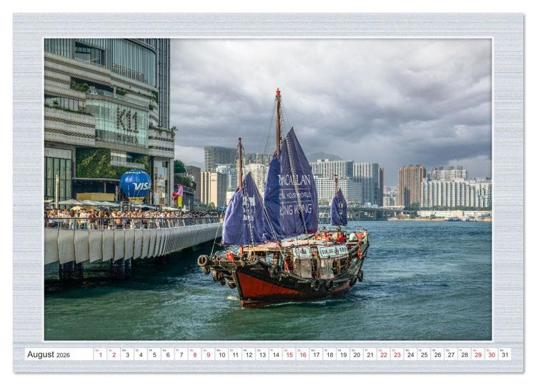 Produktbild: Urbaner Zauber: Das Zentrum Hongkongs (Tischkalender 2026 DIN A5 quer), CALVENDO Monatskalender