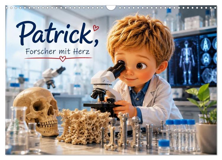 Produktbild: Patrick, Forscher mit Herz (Wandkalender 2027 DIN A3 quer), CALVENDO Monatskalender