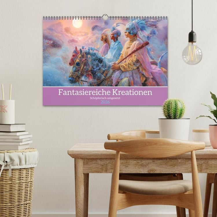 Produktbild: Fantasiereiche Kreationen - Sch&ouml;pferisch umgesetzt (Wandkalender 2026 DIN A3 quer), CALVENDO Monatskalender