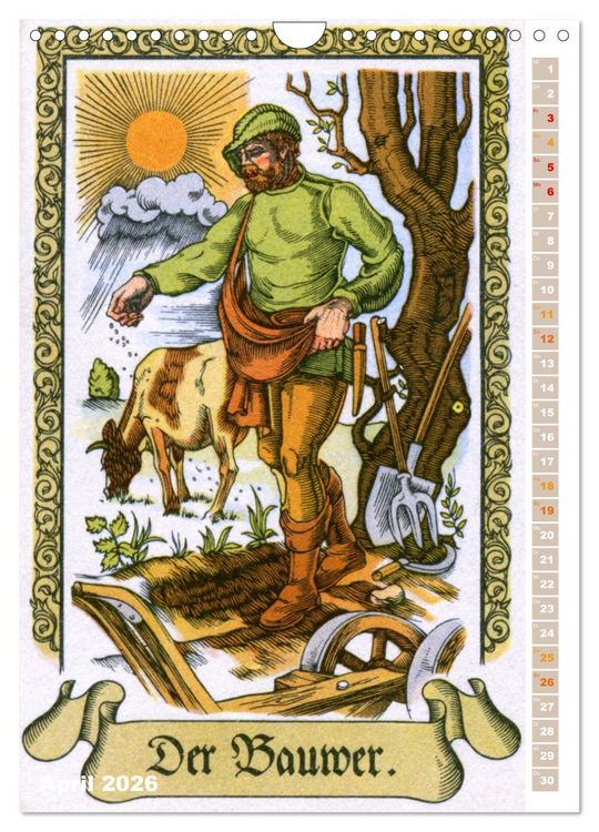 Produktbild: Altes Handwerk: Historische Zeichnungen neu entdeckt (Wandkalender 2026 DIN A4 hoch), CALVENDO Monatskalender