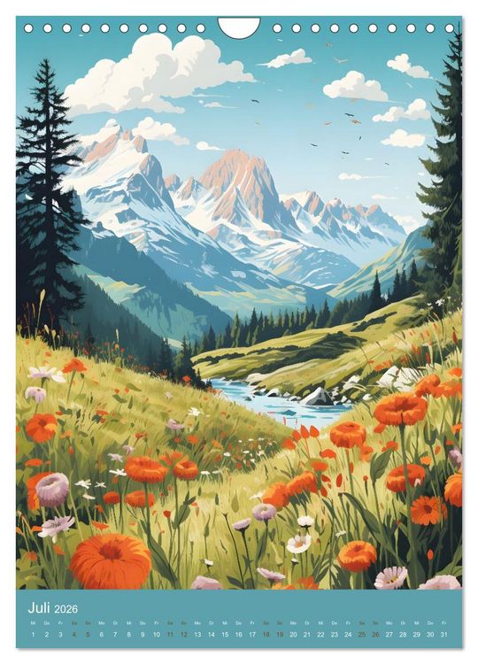 Produktbild: Fantasievolle Idylle (Wandkalender 2026 DIN A4 hoch), CALVENDO Monatskalender