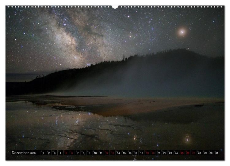 Produktbild: Yellowstone Nationalpark. Tanz auf dem Vulkan (Wandkalender 2026 DIN A2 quer), CALVENDO Monatskalender