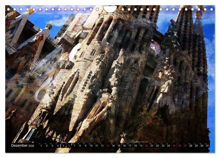 Produktbild: Barcelona (Wandkalender 2026 DIN A4 quer), CALVENDO Monatskalender