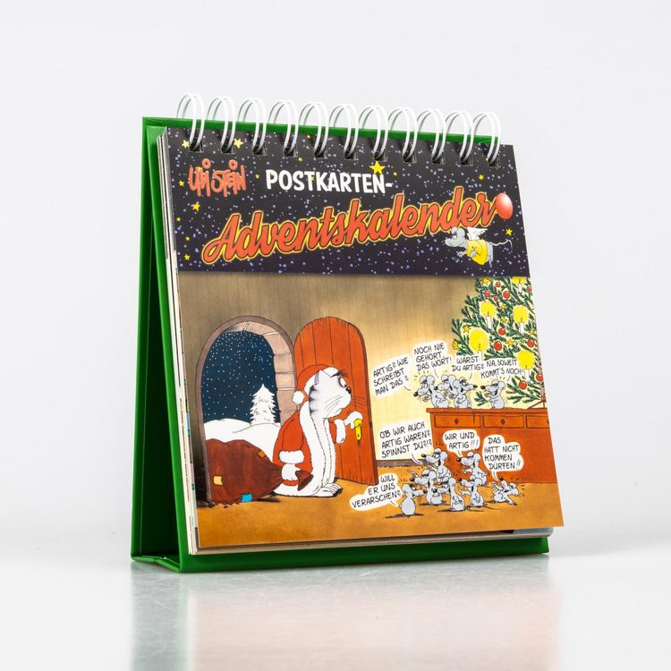 Produktbild: Uli Stein Adventskalender mit 24 Weihnachtskarten