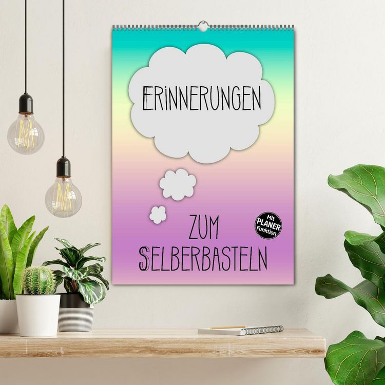 Produktbild: ERINNERUNGEN Zum Selberbasteln (Wandkalender 2026 DIN A2 hoch), CALVENDO Monatskalender