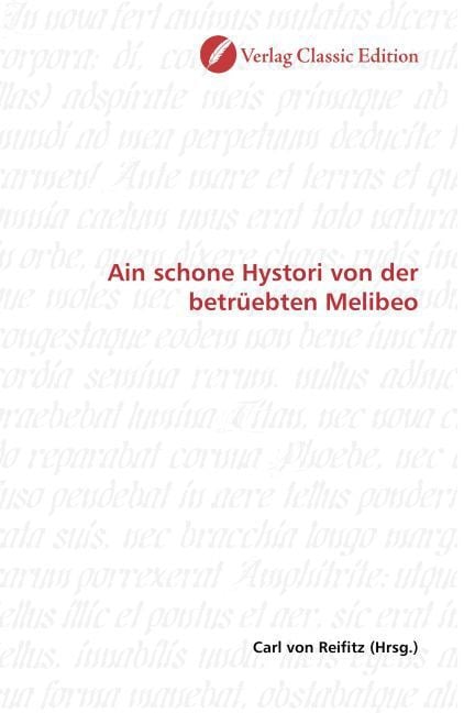 Produktbild: Ain schone Hystori von der betr&uuml;ebten Melibeo