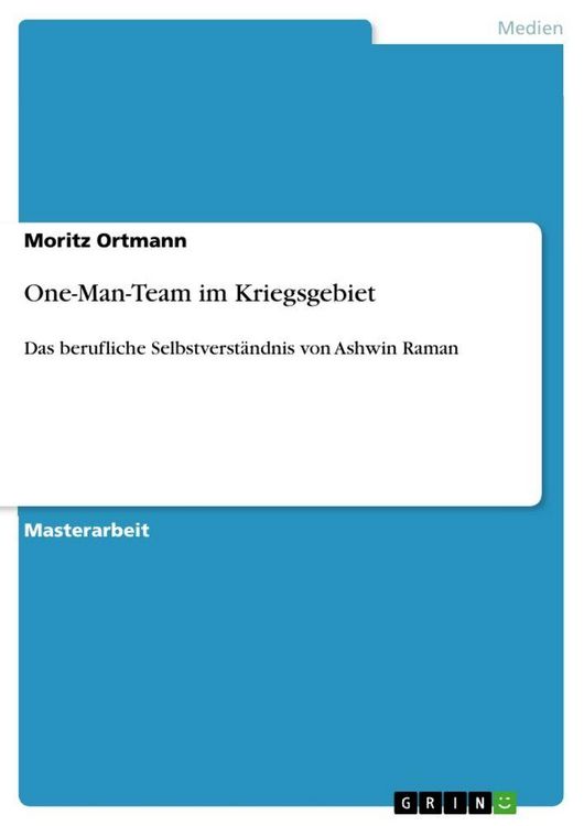Produktbild: One-Man-Team im Kriegsgebiet