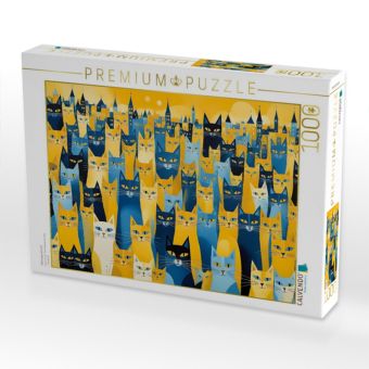 Produktbild: CALVENDO Puzzle Katzengewimmel | 1000 Teile Lege-Gr&ouml;&szlig;e 64x48cm Foto-Puzzle f&uuml;r gl&uuml;ckliche Stunden