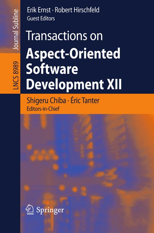 Produktbild: Transactions on Aspect-Oriented Software Development XII