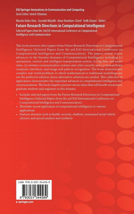 Produktbild: Future Research Directions in Computational Intelligence