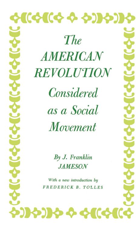 Produktbild: The American Revolution Considered as a Social Movement