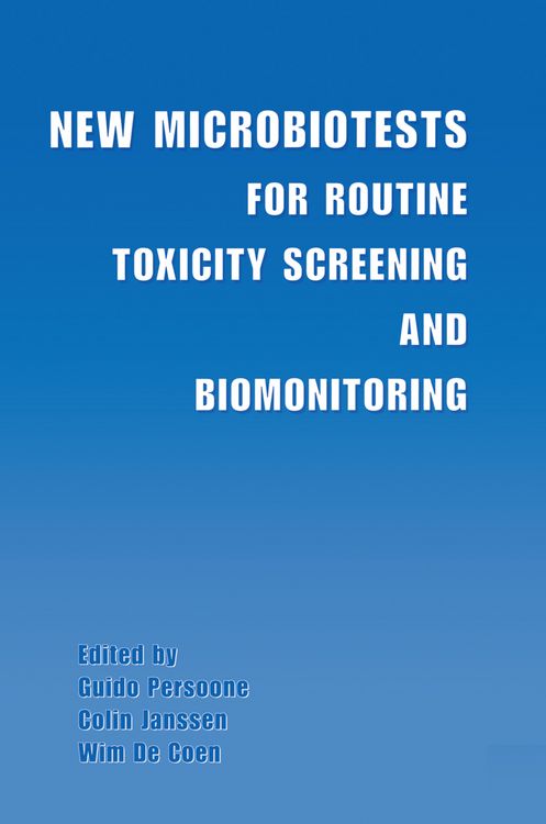 Produktbild: New Microbiotests for Routine Toxicity Screening and Biomonitoring