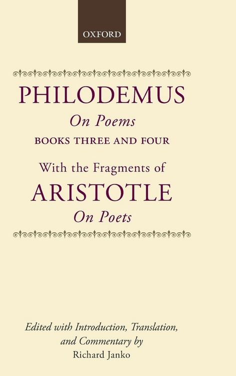 Produktbild: Philodemus on Poems Books 3-4