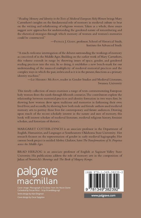 Produktbild: Reading Memory and Identity in the Texts of Medieval European Holy Women