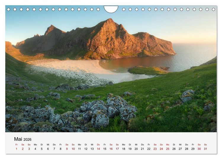Produktbild: Farben der Lofoten - Jahreszeiten jenseits des Polarkreises (Wandkalender 2026 DIN A4 quer), CALVENDO Monatskalender