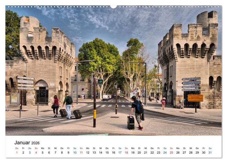 Produktbild: Avignon - Weltkulturerbe der UNESCO (Wandkalender 2026 DIN A2 quer), CALVENDO Monatskalender