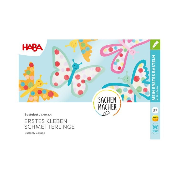 Produktbild: Bastelset - Erstes Kleben Schmetterlinge