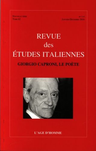 Produktbild: Revue des &eacute;tudes italiennes, n 62