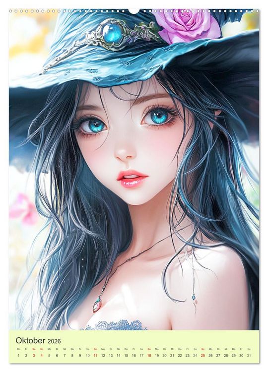 Produktbild: Keltische Mythen. Die magische Anderwelt-Fantasy im Manga-Stil (Wandkalender 2026 DIN A2 hoch), CALVENDO Monatskalender