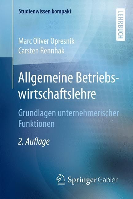 Produktbild: Allgemeine Betriebswirtschaftslehre