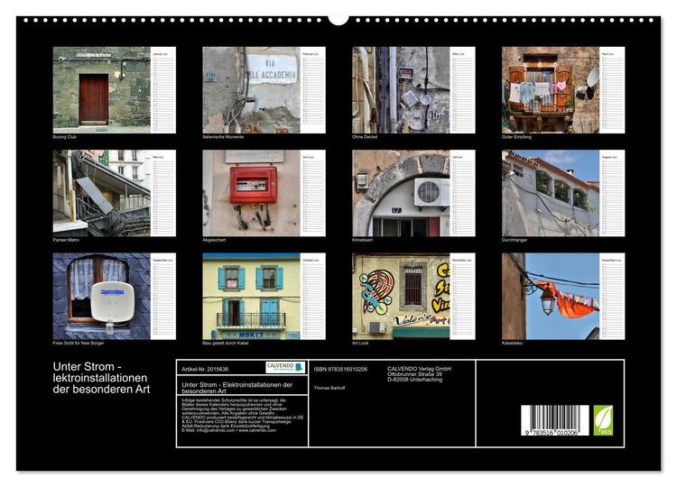 Produktbild: Unter Strom - Elektroinstallationen der besonderen Art (hochwertiger Premium Wandkalender 2026 DIN A2 quer), Kunstdruck in Hochglanz