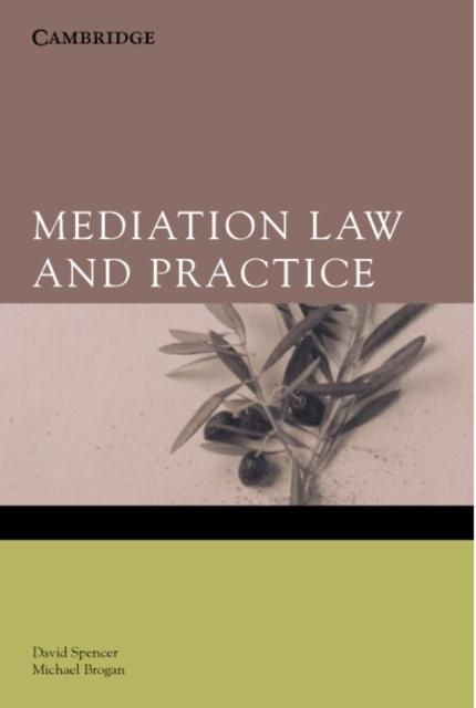 Produktbild: Mediation Law and Practice