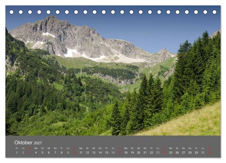 Produktbild: Tannheimer Tal (Tischkalender 2027 DIN A5 quer), CALVENDO Monatskalender