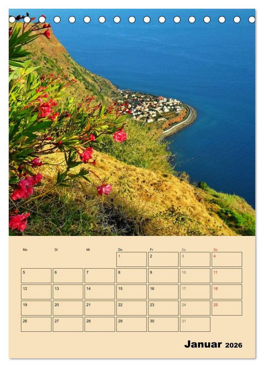 Produktbild: Abenteuer Madeira (Tischkalender 2026 DIN A5 hoch), CALVENDO Monatskalender