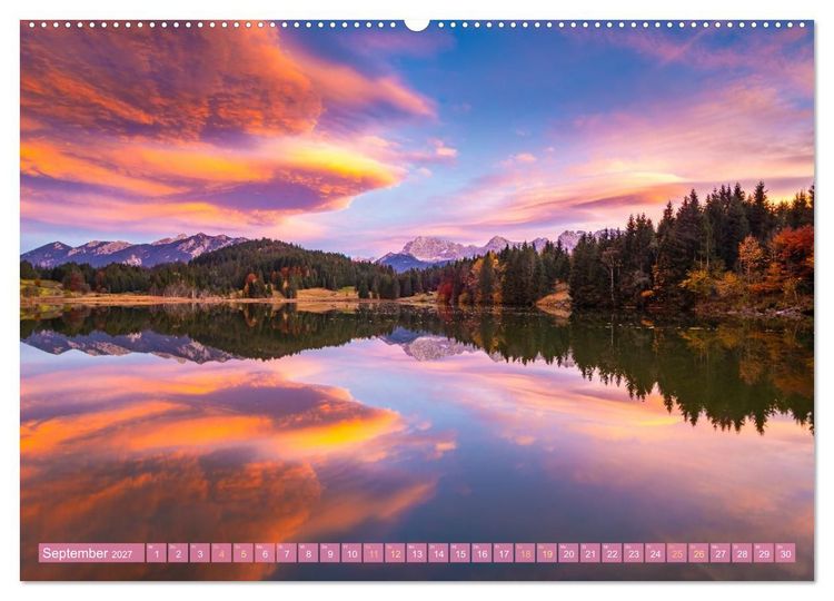 Produktbild: Alpenseen - Berge im Spiegel (Wandkalender 2027 DIN A2 quer), CALVENDO Monatskalender