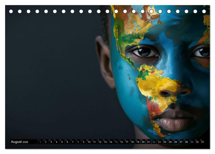 Produktbild: Faszination Bodypainting (Tischkalender 2026 DIN A5 quer), CALVENDO Monatskalender