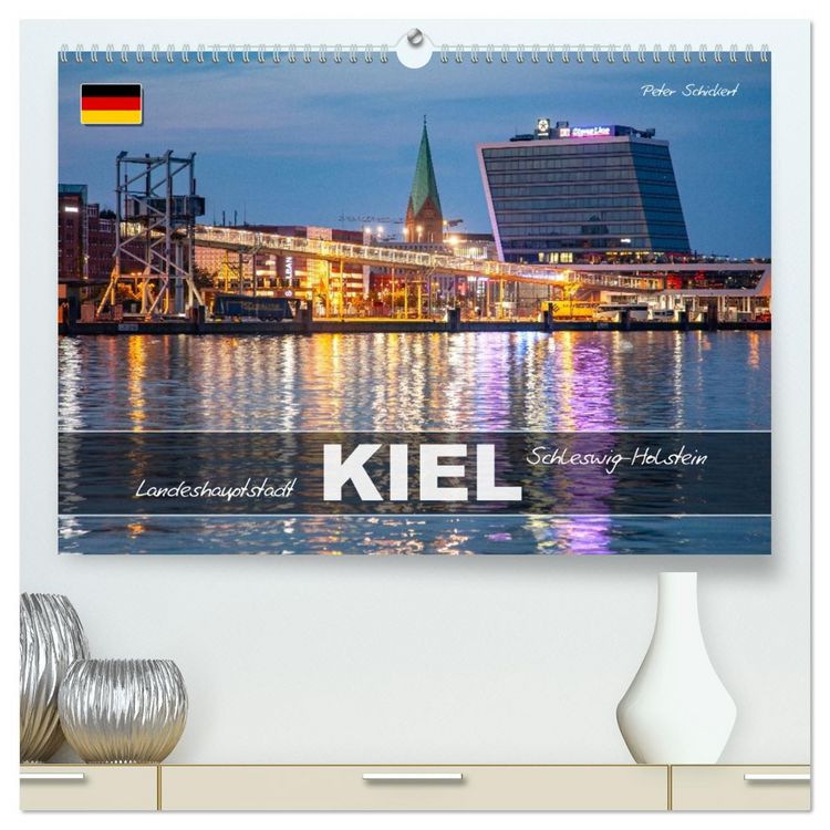 Produktbild: Schleswig Holstein - Landeshauptstadt Kiel (hochwertiger Premium Wandkalender 2026 DIN A2 quer), Kunstdruck in Hochglanz