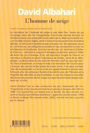 Produktbild: L'homme de neige