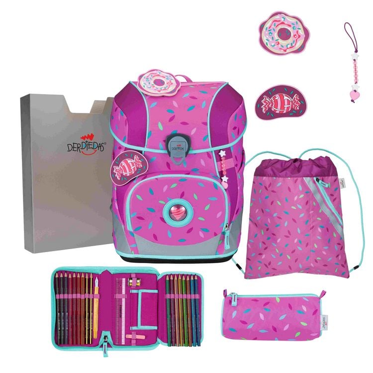 Produktbild: DerDieDas Schulranzen Set ErgoFlex Tiny, Schulranzen Set, 5tlg, Sweet Sprinkles