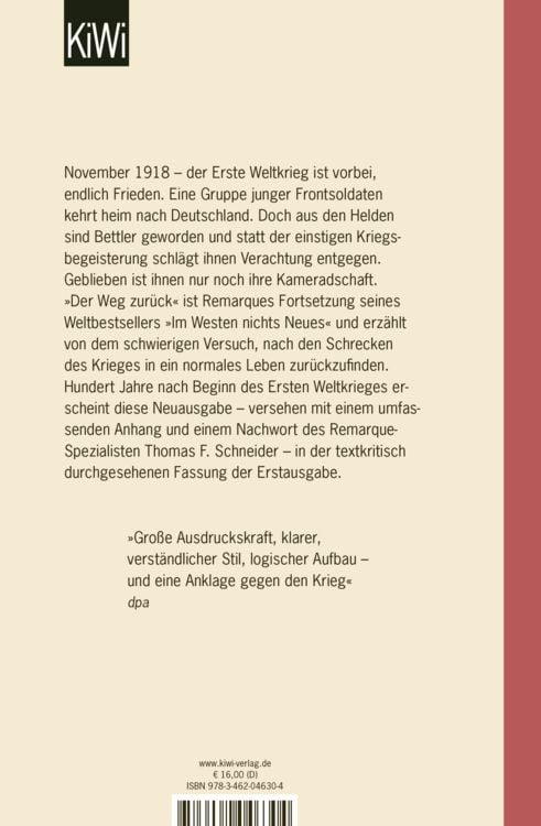 Produktbild: Der Weg zur&uuml;ck