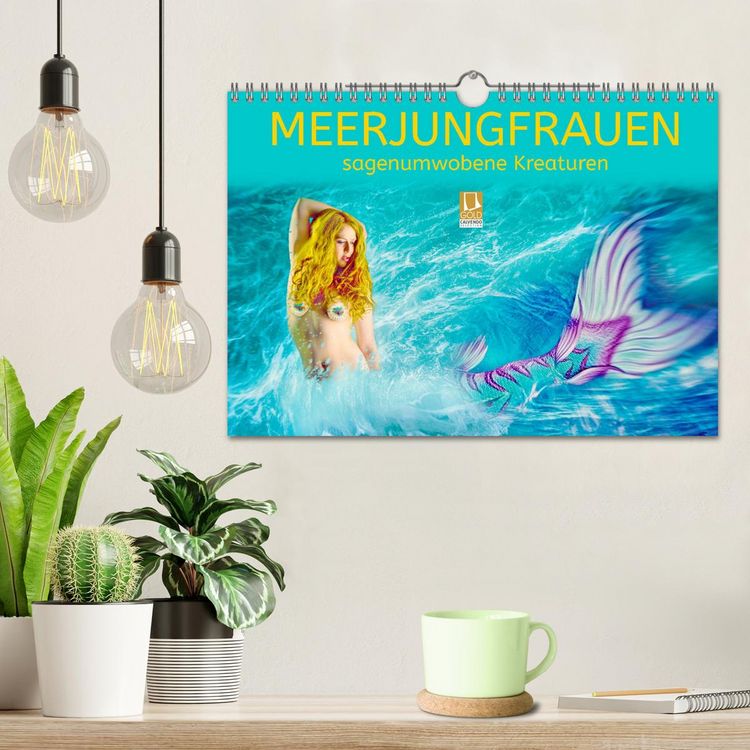 Produktbild: Meerjungfrauen - sagenumwobene Kreaturen (Wandkalender 2026 DIN A4 quer), CALVENDO Monatskalender