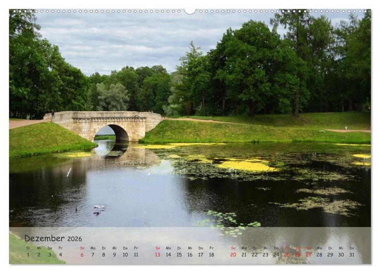 Produktbild: Sankt Petersburg - Pal&auml;ste der Umgebung (Wandkalender 2026 DIN A2 quer), CALVENDO Monatskalender