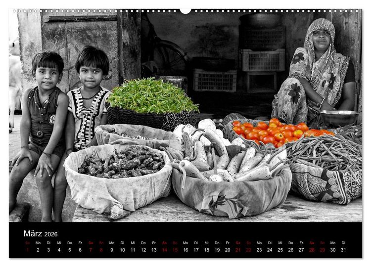 Produktbild: Indien Colorkey (hochwertiger Premium Wandkalender 2026 DIN A2 quer), Kunstdruck in Hochglanz