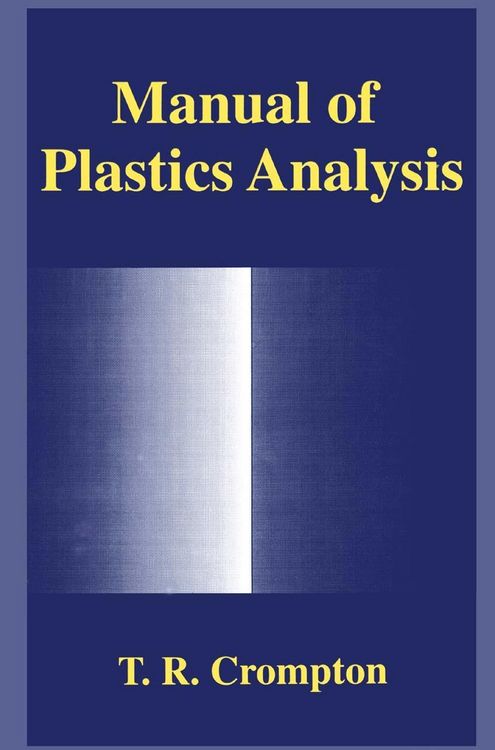 Produktbild: Manual of Plastics Analysis